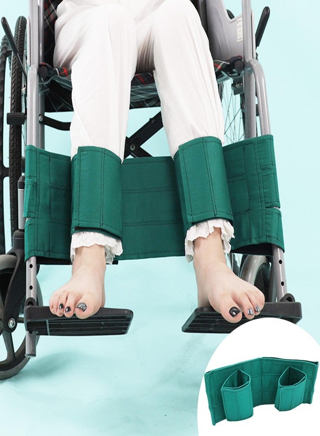 AUSTYLCO Wheelchair Leg Strap Medical Restraints,Widened Design,Adjustable Wheelchair Seat Belt Restraints Foot Rest Strap,Leg Straps for Wheelchair Accessories for Paralysis,Parkinson's,Legs Spasm - Image 1