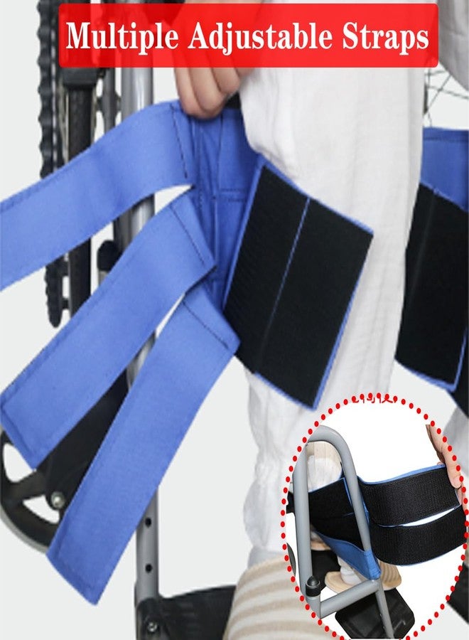 AUSTYLCO Wheelchair Leg Strap Medical Restraints,Widened Design,Adjustable Wheelchair Seat Belt Restraints Foot Rest Strap,Leg Straps for Wheelchair Accessories for Paralysis,Parkinson's,Legs Spasm - Image 3