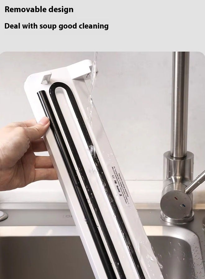 Vacuum Sealing Machine Food Vacuum Sealing Machine Automatic Air Sealing System For Food Storage Dry Wet Sealing Machine Compact Design 12.6 Inches Bring 10 Food Pattern Bags Black  - Image 5
