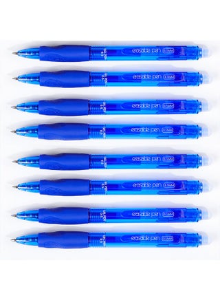 12 blue erasable pens in a box gel pen easy erasable pen large capacity pen - view 3