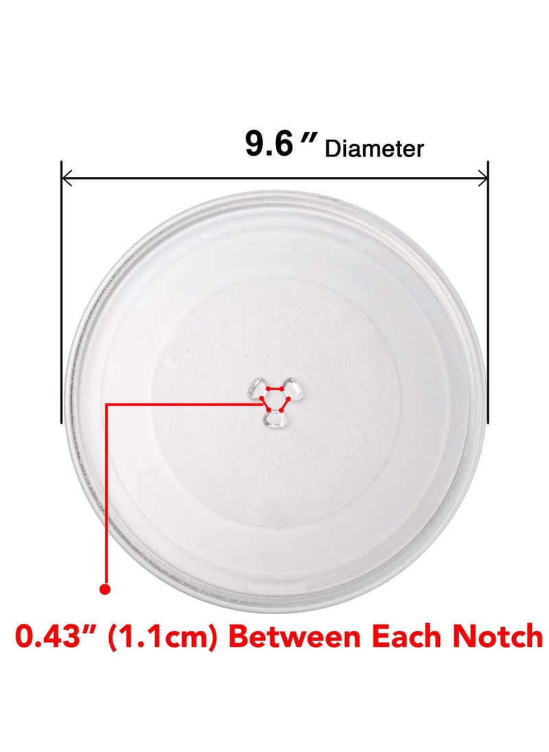 XiuWoo - Microwave Replacement Glass Tray Fit 9.6 inch / 24.5cm - Image 1
