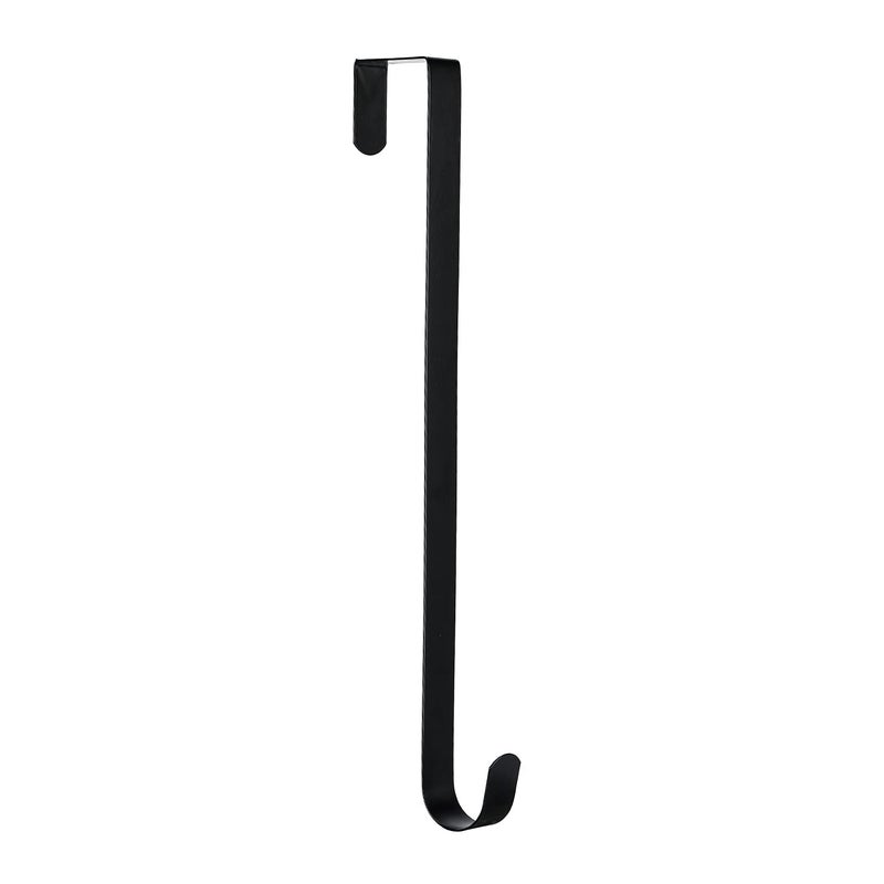 Aeranto 12 Inch Wreath Hanger for Front Door Thin Metal Hook for Wreath Door Sign Holiday Decorations Holder Black 1