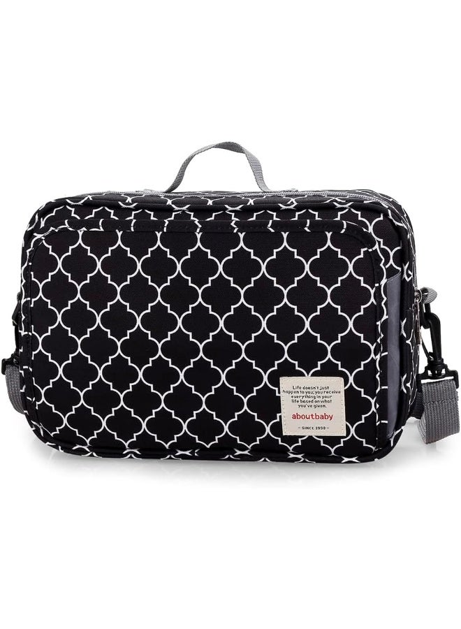 MOMIGO MOMIGO Baby Diaper Caddy Bag - Tote Stroller Nursery Storage Bin, Toys & Wipes Mini Diaper Bag for Outdoor  - Image 1