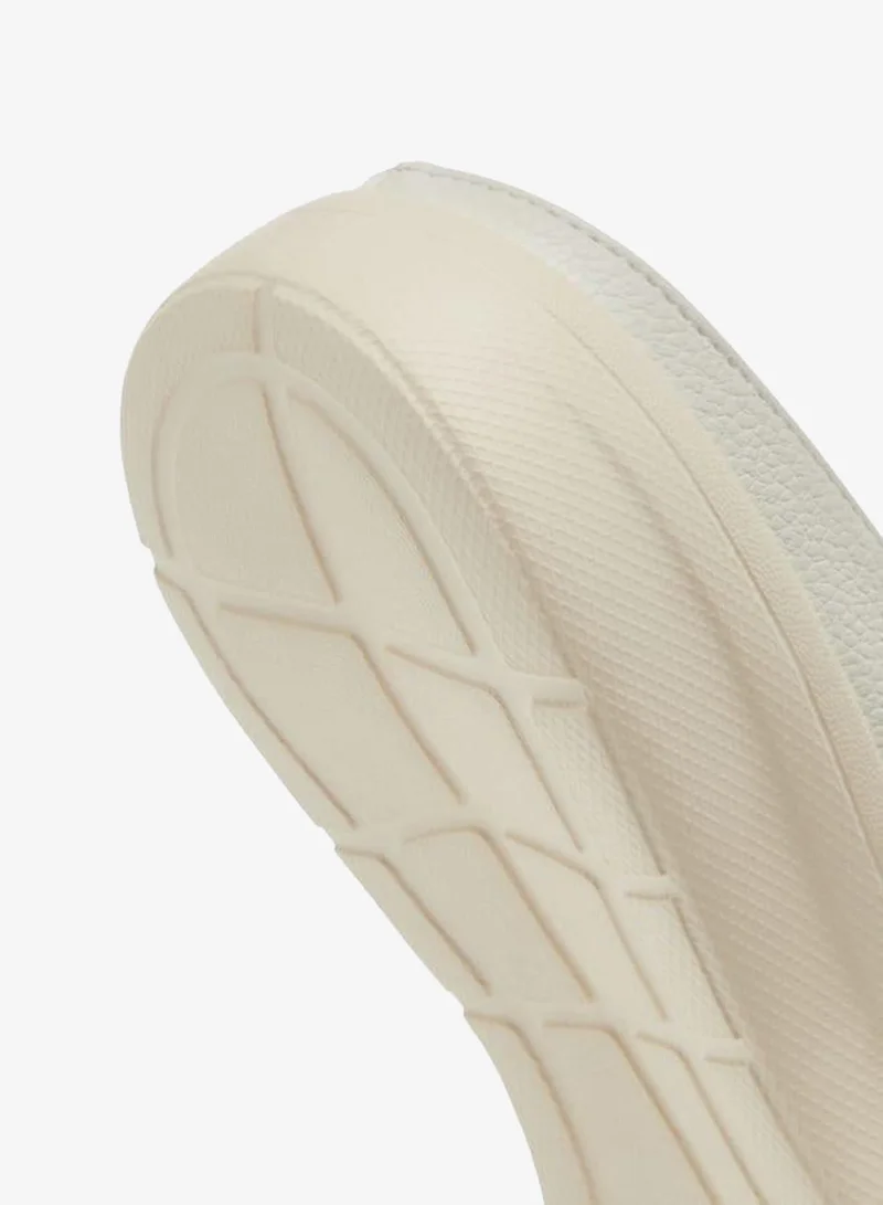 Paprika IVORY Women Monogram Embossed Slip-On Mules for Women | Best Price UAE