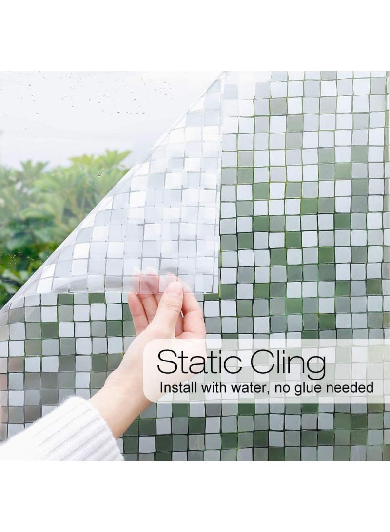 Y&D Window Film Decorative Privacy No Glue Glass Sticker For Door Home House Ofiice Heat Control Anti UV 120 x 200 cm  - Image 1