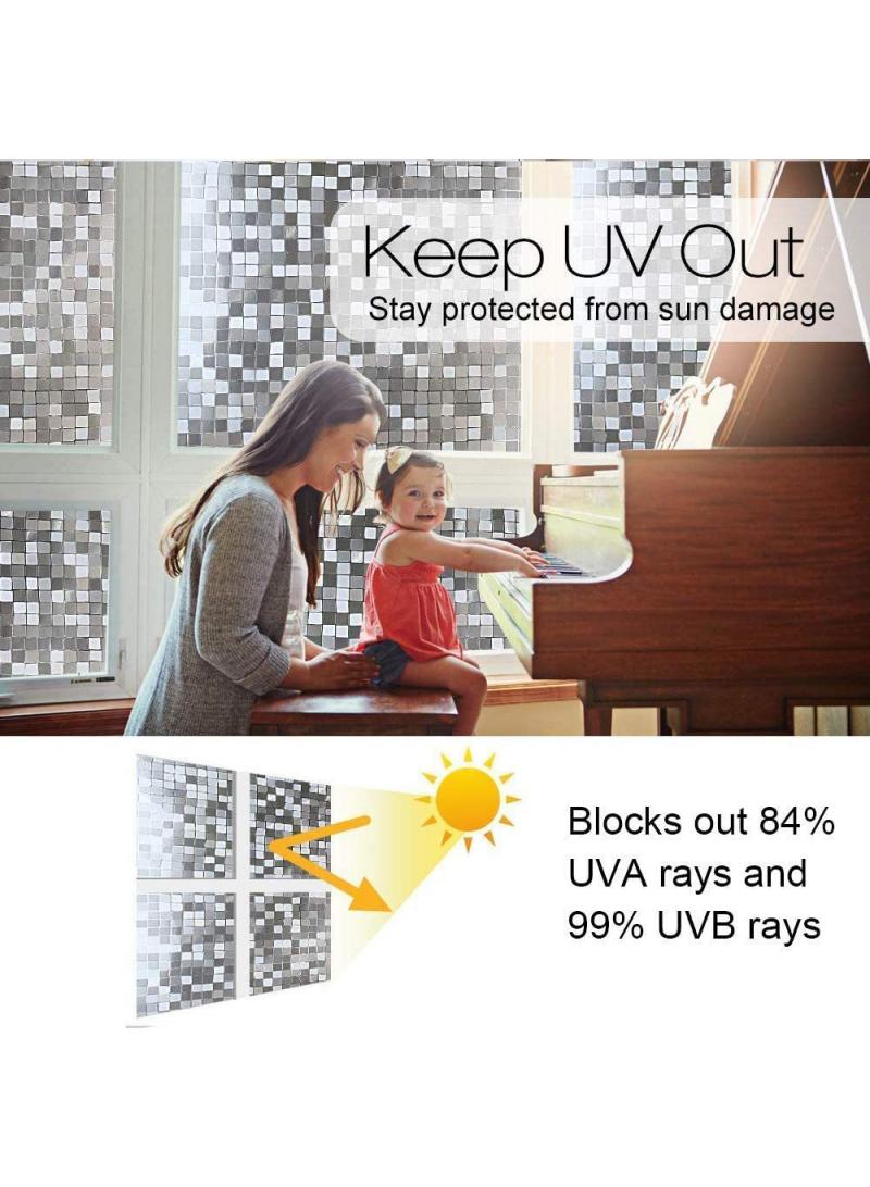Y&D Window Film Decorative Privacy No Glue Glass Sticker For Door Home House Ofiice Heat Control Anti UV 120 x 200 cm  - Image 3