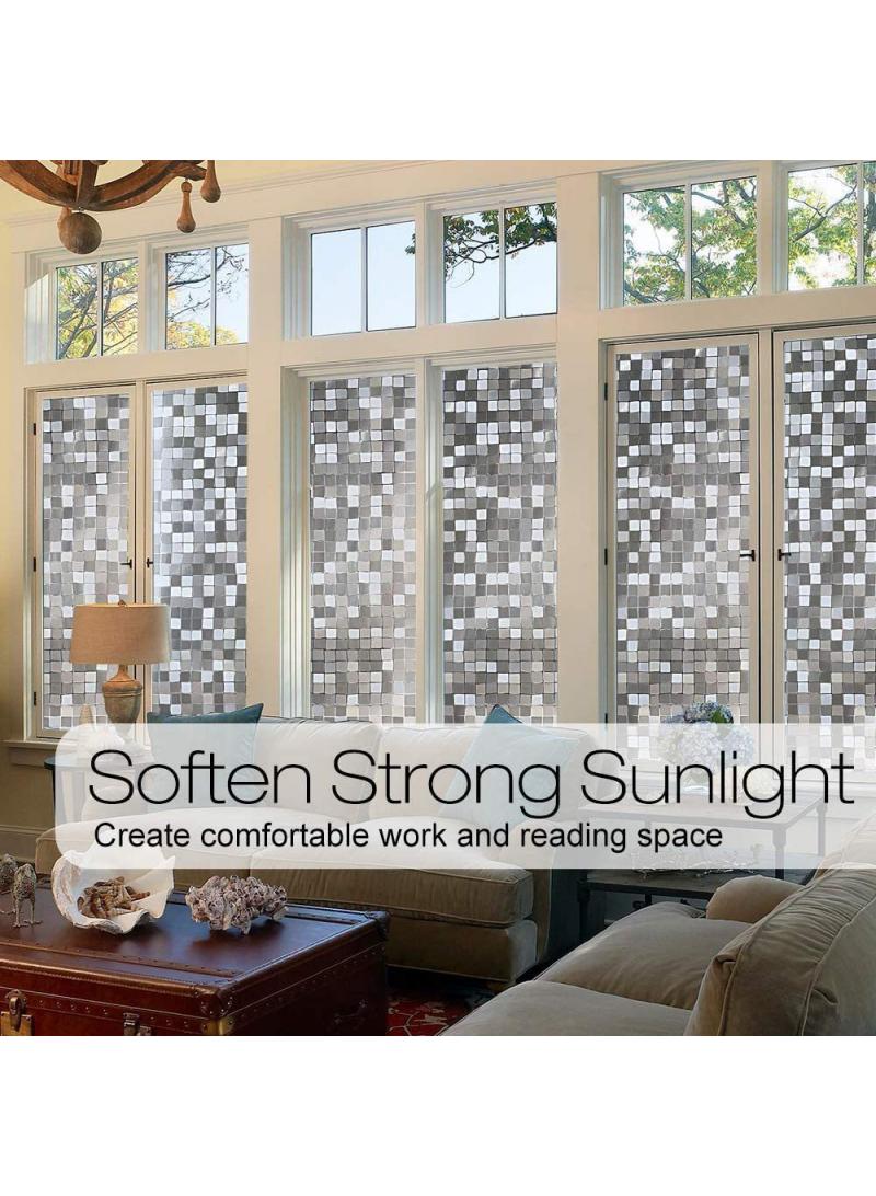 Y&D Window Film Decorative Privacy No Glue Glass Sticker For Door Home House Ofiice Heat Control Anti UV 120 x 200 cm  - Image 5