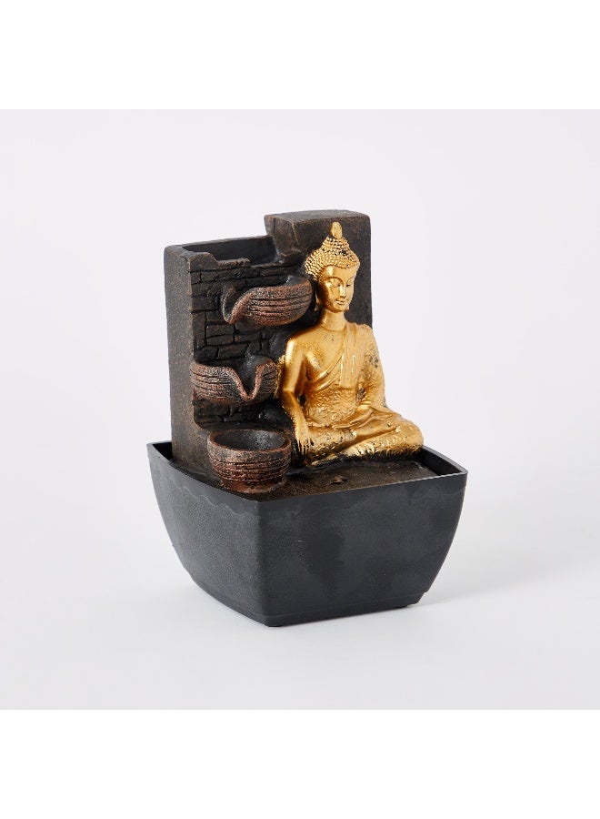 Home Box Mini Buddha Fountain With Yellow Light - Image 5
