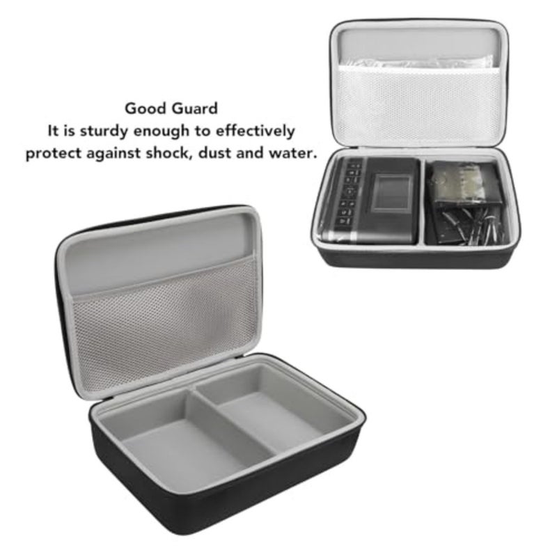 Hard Storage Case for Selphy CP1500 CP1300 CP1200 Wireless Photo Printers: Shockproof Waterproof Protective Bag, Durable EVA Material, Black, Compact Design with Interior Padding for Printer and Accessories - Image 2