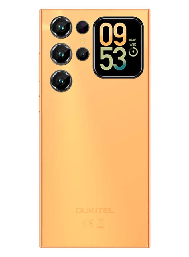 أوكيتل جوال C62 Pro ثنائي الشريحة بذاكرة رام 8+16 جيجابايت وذاكرة داخلية 256 جيجابايت لون برتقالي يدعم 4G LTE - إصدار الشرق الأوسط - Image 2