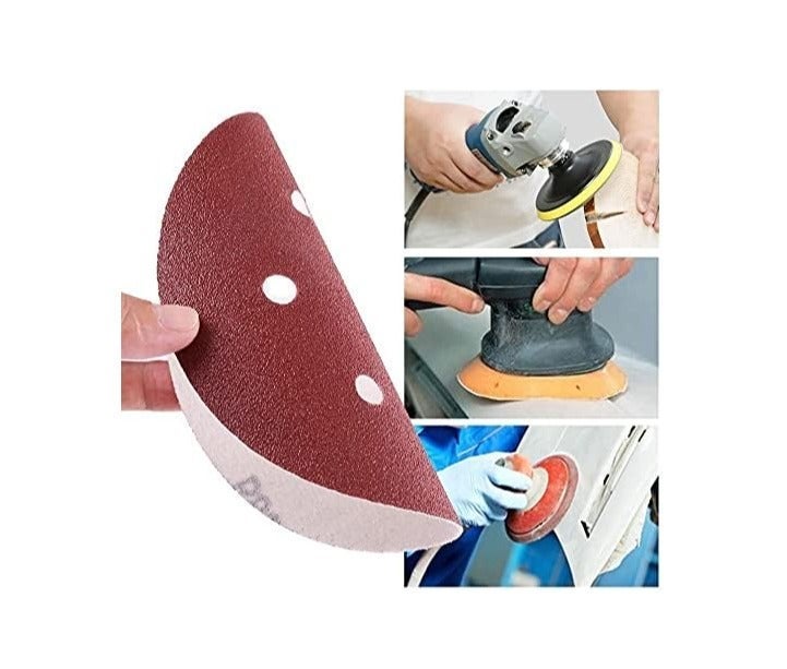 Apple Abrasives 4.5-Inch 6-Hole Hook and Loop Sanding Discs Grit-80, Pack of 100 - Image 3