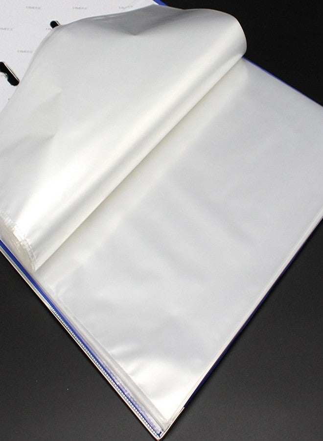 Calidaka A4 Punched Pocket, 100 Pages/pack Transparent Document Folder Wallets Sleeves - Image 4
