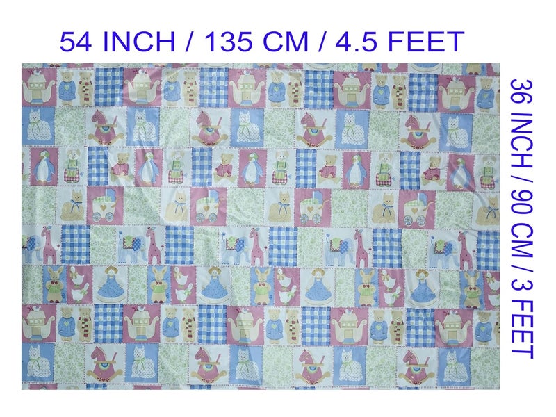 Ecosoft Baby Plastic Sheet | Baby Bed Protector | 0-18 Months | 90 x 135 cm (Cartoon Blue & Zoo Blue) - Image 2