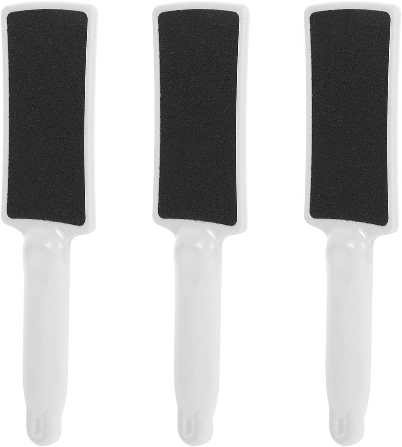 SMASOLO 3pcs Double-Sided Foot File Exfoliating Scrub Foot Rasp Tool White Square Callus Remover for Dry and Cracked Skin Care - Image 1