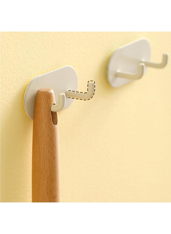 Thoraya Adhesive Hooks Iron Nail Free Traceless Self Adhesive Wall Hangers for Kitchen Bathroom Bedroom Cabinet Closet Tie Scarf Organization  - Image 4