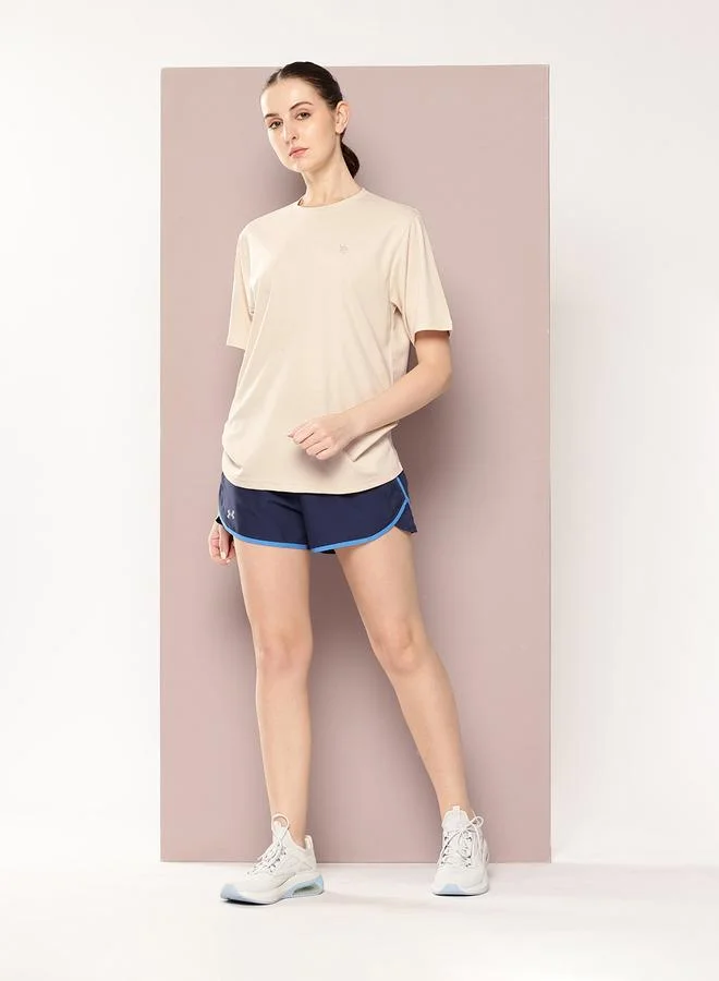 Dillinger Beige Round Neck Oversized T-Shirt