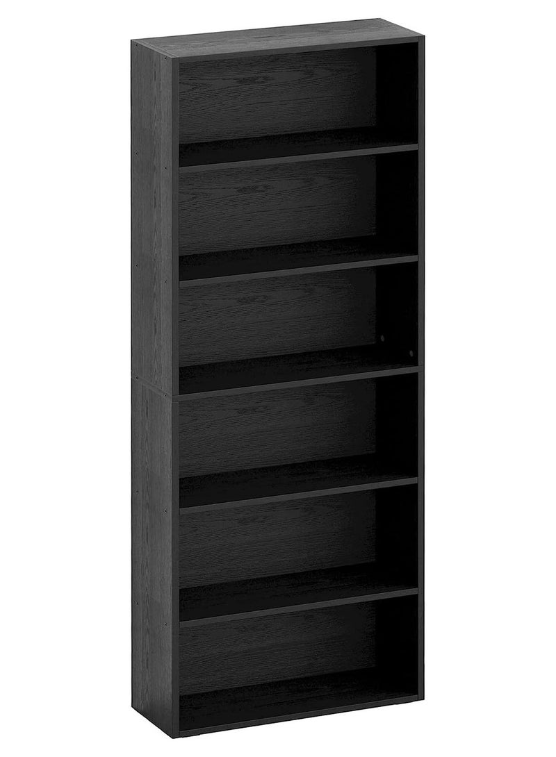Chulovs 6 Tier Bookshelves and Bookcases bookshelf Floor Standing Display Storage Shelves 180cm Tall Bookcase Home Decor Furniture for Home Office, Living Room, Bed Room, Floor Standing Unit - Image 1