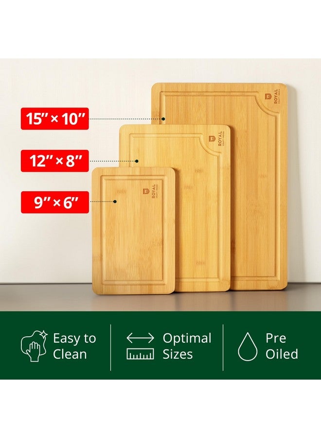 Royal Craft Wood ROYAL CRAFT Wood IBS Cutting Choutcher Block), Cheese and Vegetables, Kitchen | Anti Microbial Heavy Duty Serving Tray w/Handles (Natural) (S)  - Image 3