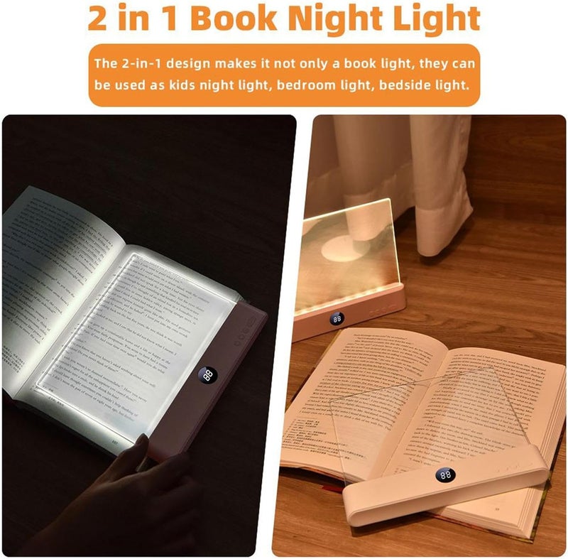 Rechargeable Book - Clip On LED Lamp 3 Modes Adjustable Brightness, Long Lasting Night Eye Care Portable Design, for Books | Bedroom Office Dormitory College Travel - Image 2