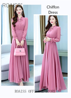 roaiss Women Lace Dress V Neck Dress Formal Elegant Dress Party Short Sleeve Dress Solid Color Summer Beach Dress Elegant Chiffon Dresses  - Image 5