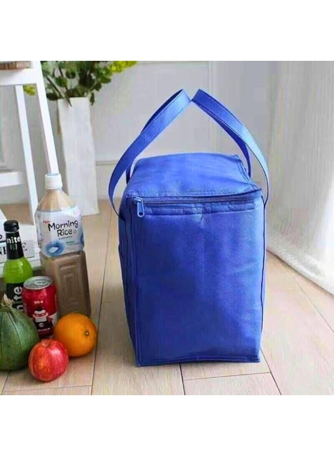 Large Thermal Storage Bag for Food and Beverages 20L Insulated Cooler Bag with Thermal Foil Lining for Travel, Picnics, Camping, and Trips 35 x 30 x 20 cm - Image 2