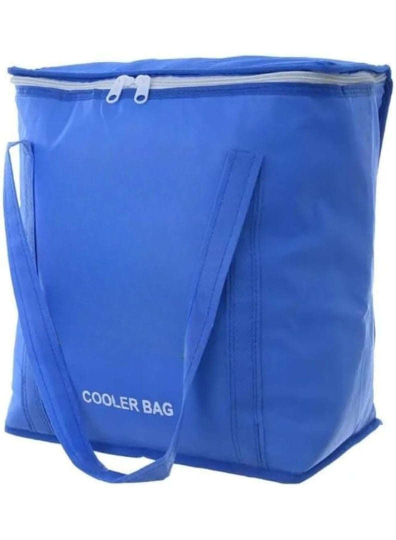 Large Thermal Storage Bag for Food and Beverages 20L Insulated Cooler Bag with Thermal Foil Lining for Travel, Picnics, Camping, and Trips 35 x 30 x 20 cm - Image 3