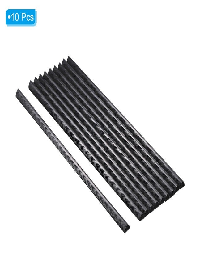 PATIKIL 10mm Binding Bars, 10 Pcs Plastic Binding Bars Slide Grip 70 Sheets Capacity A4 Binding Bars for Report Cover Office Study, Black - Image 3