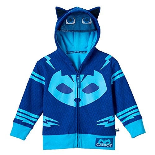 PJMASKS Little Boys' Toddler Catboy Hoodie, Blue, 3T - Image 1