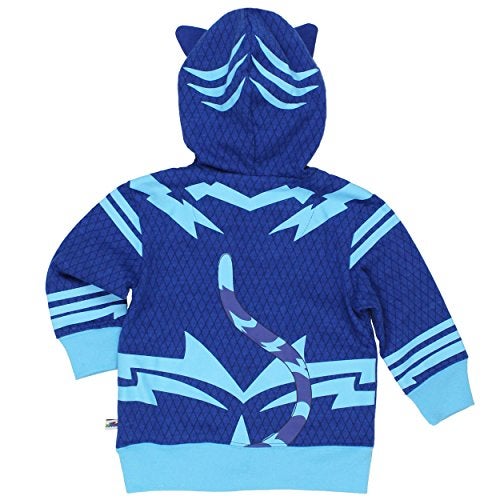 PJMASKS Little Boys' Toddler Catboy Hoodie, Blue, 3T - Image 4