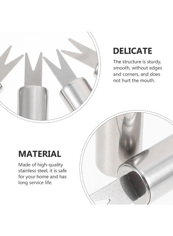 6PCS Stainless Steel Corn Holders – Reusable Corn on the Cob Skewers for BBQ, Grilling, Camping & Outdoor Parties - Image 4