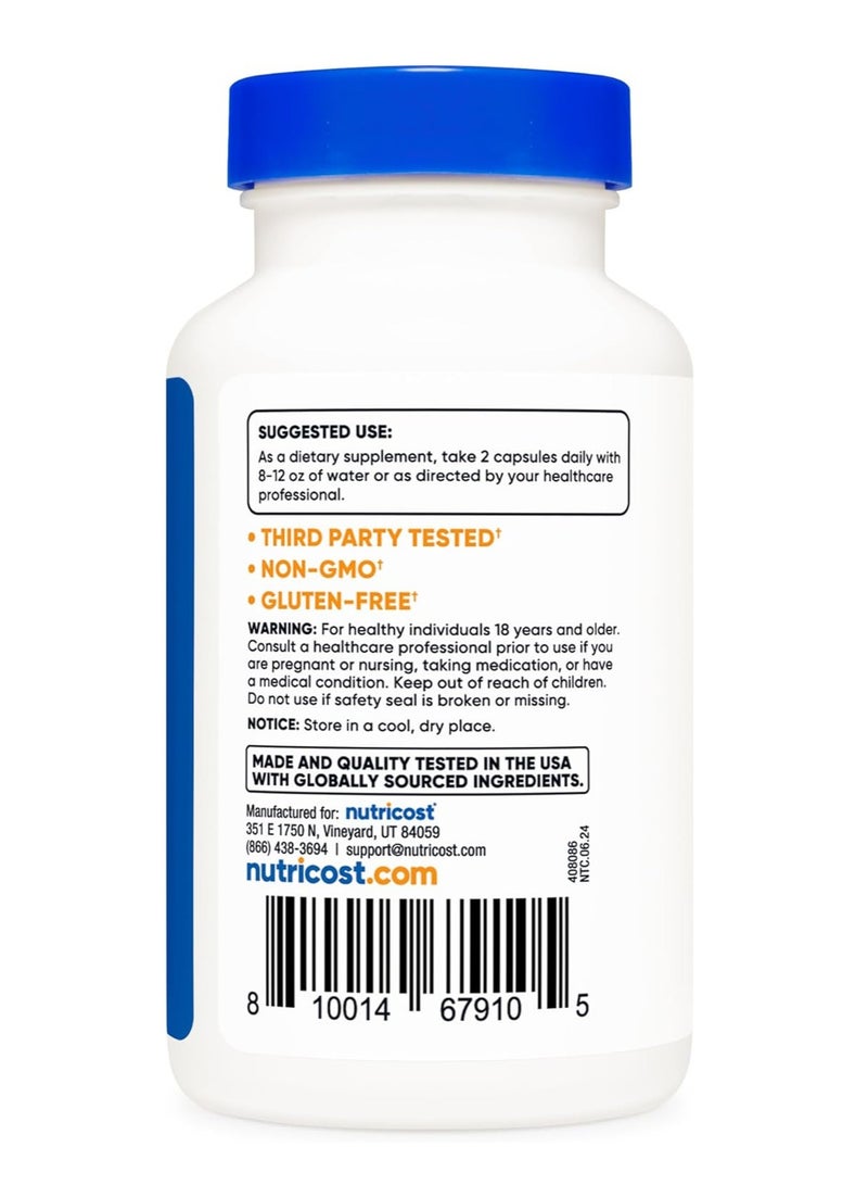 كبسولات نيوتريكوست ألفا جي بي سي 600 ملغ، 120 كبسولة - Image 4