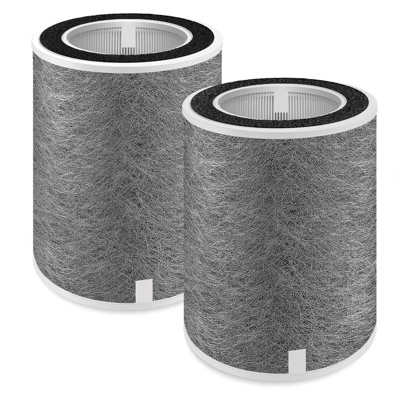 BUXEBUX 2Pack HP201 Replacement Filter for Shark Air Purifier MAX HP202 HP232 UA205 AP1000 HC500 501 Series HP302 HP301 HP300 Series Part HE2FKPRO HE2FKBASMB HE2FKBAS HE2FKPET HE3FKPET