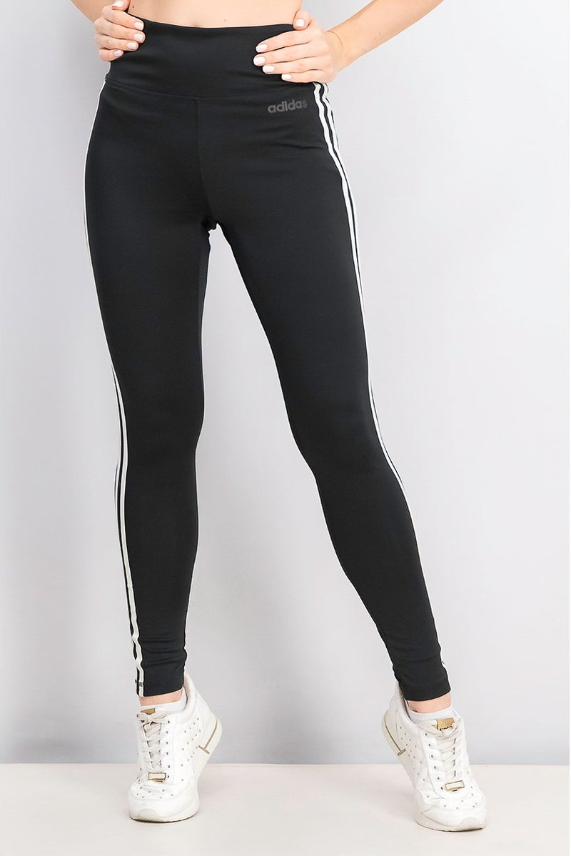 Adidas Women Sport Fit 3,Stripe High Rise Full Length Tight, Black - Image 1