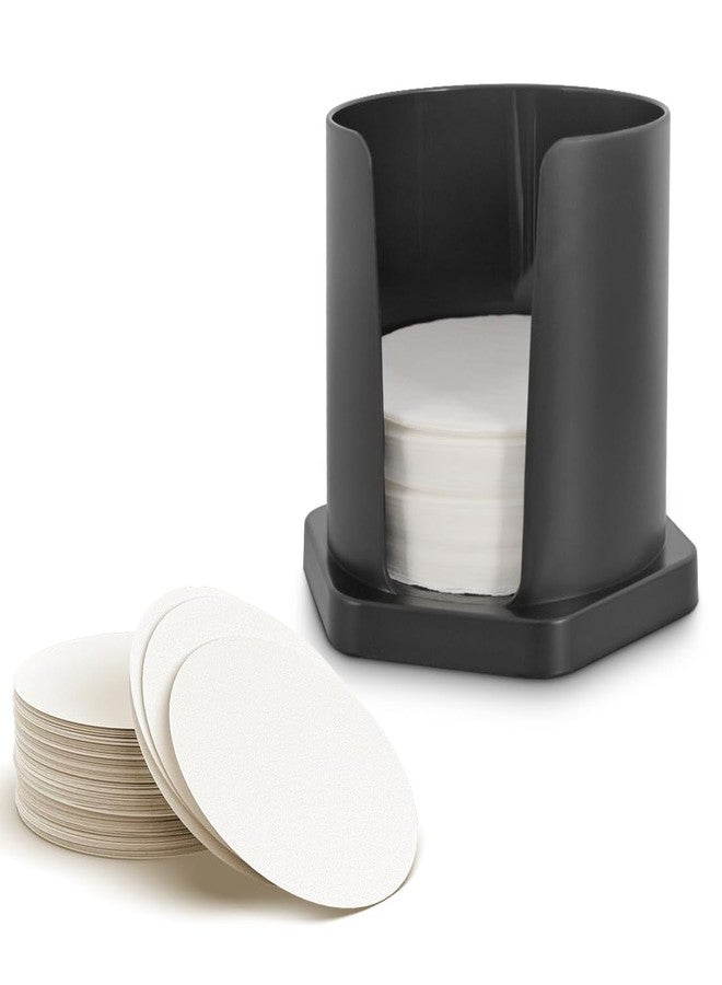 كافيهماسي حامل فلاتر قهوة CAFEMASY مع 200 فلتر ورقي، متوافق مع ماكينة إسبرسو Aeropress XL، فلاتر قهوة دائرية بديلة للاستخدام مرة واحدة مع حامل، مجموعة ملحقات قهوة - Image 1