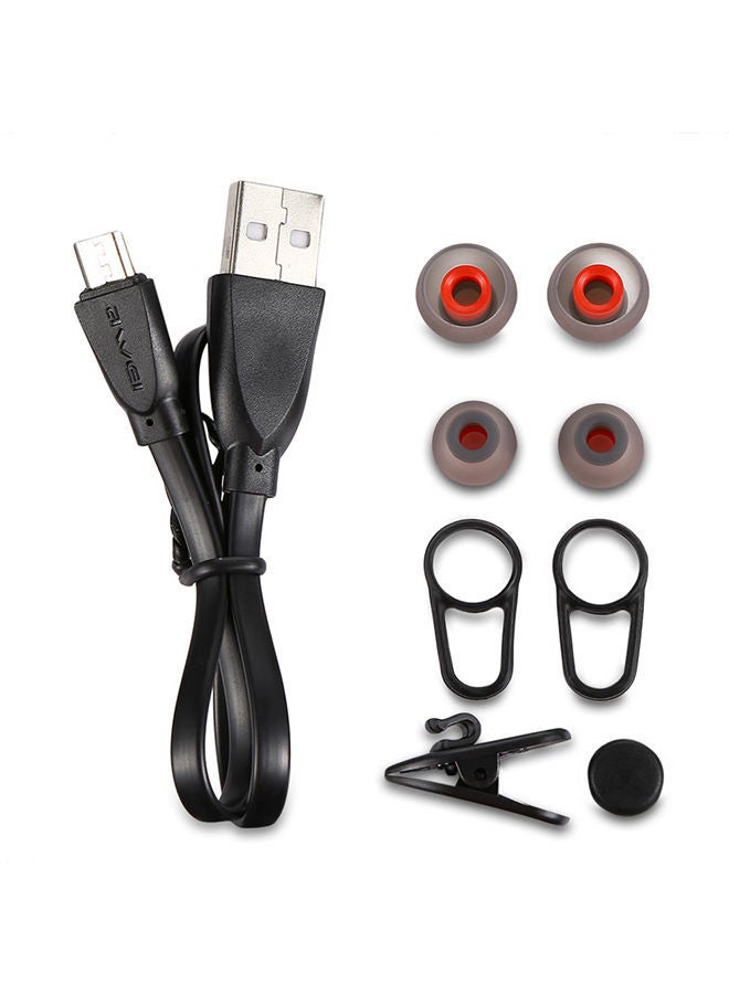 NIBEMINENT Wireless In-Ear Magnetic Earphone With Microphone Red - Image 2