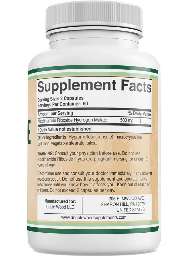 Double Wood Supplements نيكوتيناميد ريبوسيد - مكمل NAD لزيادة مستويات NAD+ من دابل وود - Image 3