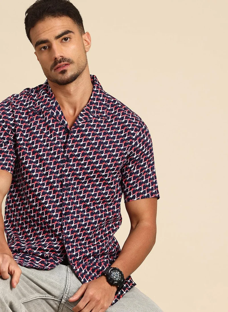 بيينغ هيومان Marvel Printed Pure Cotton Casual Shirt