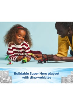 LEGO LEGO Spin and Electro Dinosaur Vehicle Chase Set, Creative Building Toy with a Super Hero Car 11198  - Image 3
