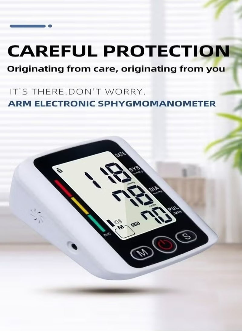 هيروكس جهاز قياس ضغط الدم الرقمي، جهاز مراقبة ضغط الدم للذراع العلوي مع سوار واسع النطاق للاستخدام المنزلي، معصم قابل للتعديل، كشف ضربات القلب غير المنتظمة، ارتفاع ضغط الدم، جهاز مراقبة ضغط الدم - Image 5