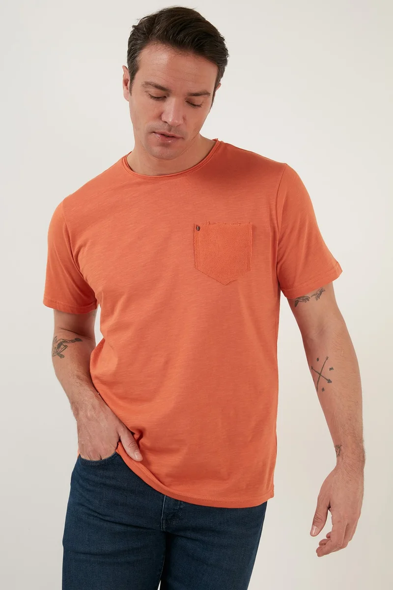 بوراتي 100% Cotton Slim Fit Crew Neck Pocket T Shirt Men's T Shirt 5902000