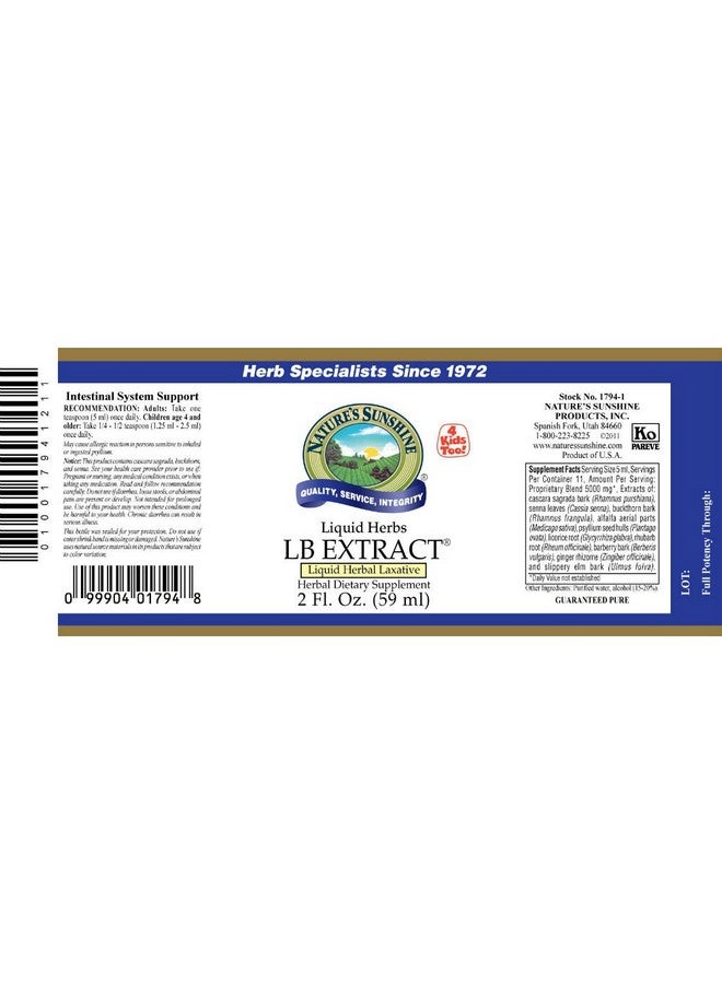 Nature's Sunshine LB Extract 2 Fl Oz - Image 2