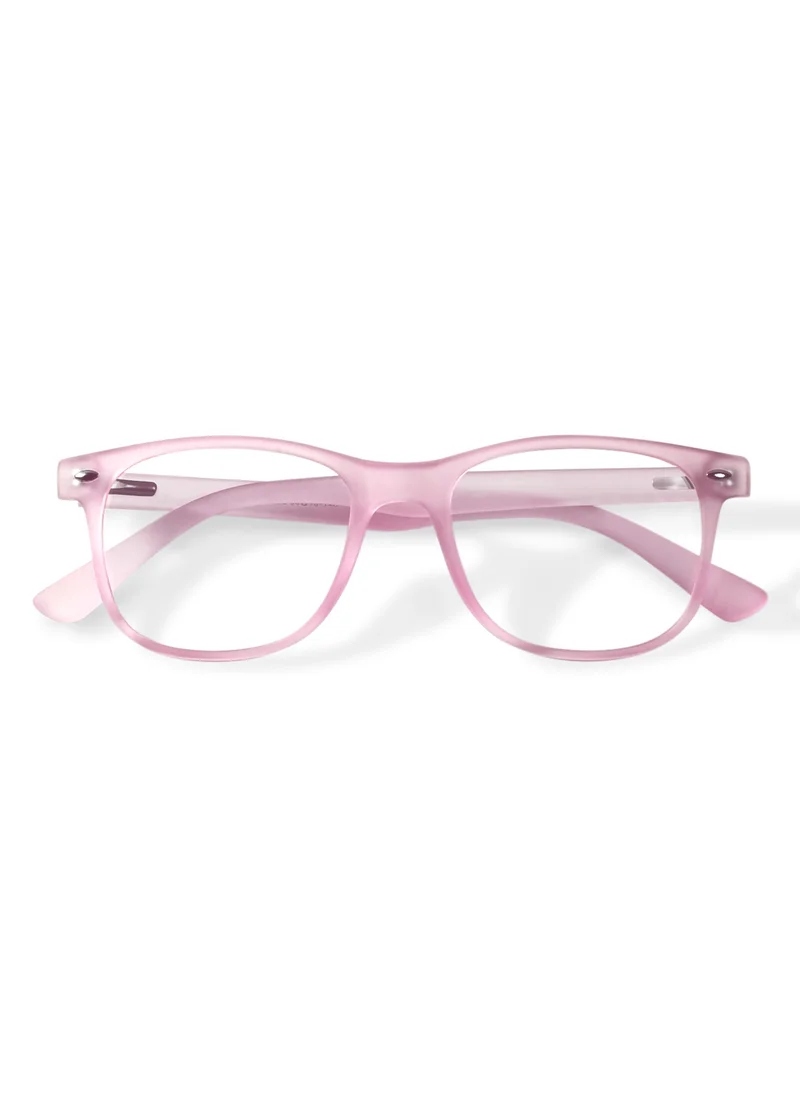 Woggles Peony Pink Wayfarer Blue Screen Glasses