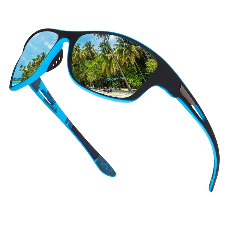 Dervin UV Protected Polarized Sports Sunglasses for Men Driving Cycling Fishing Cricket Sunglasses - Image 1