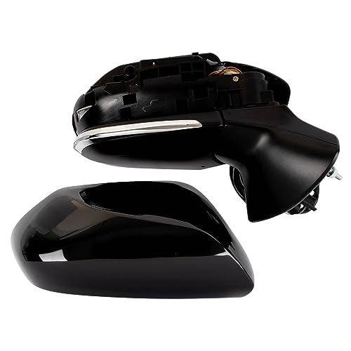 TRQ Passenger Side Power Heated Mirror Smooth Black Paint to Match Compatible with 2019-2021 Toyota Avalon TO1321404 - Image 4