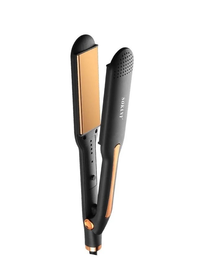 sokany SK-993 Professional Ceramic Hair Straightener Flat Iron, Digital Temperature Display, Fast Heating Hair Styling Tool, Smooth Anti-Frizz Finish, Salon & Home Use, Suitable for All Hair Types - Image 1
