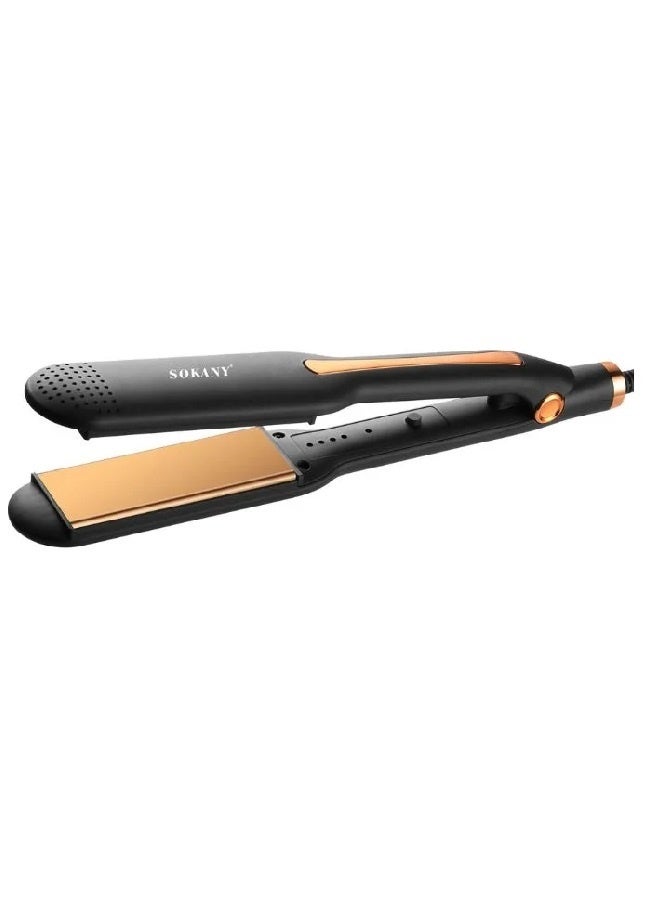 sokany SK-993 Professional Ceramic Hair Straightener Flat Iron, Digital Temperature Display, Fast Heating Hair Styling Tool, Smooth Anti-Frizz Finish, Salon & Home Use, Suitable for All Hair Types - Image 2