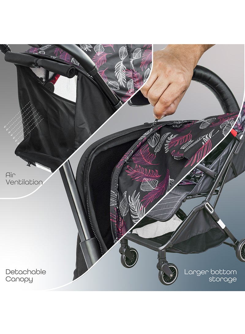 Moon Pronto Autofold stroller -Leaf Pattern - Image 4