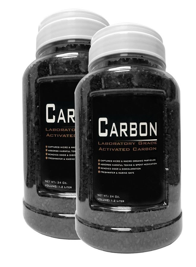 Encompass All 2 Pack - 24 Ounce (Total 48oz/3LBS) Premium Laboratory Grade Super Activated Carbon with Free Media Bag Inside Each Jar - AM Brand - Image 2