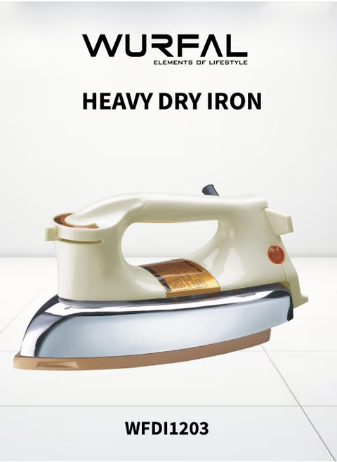 WURFAL Heavy Dry Iron Box With Temperature Settings Dial