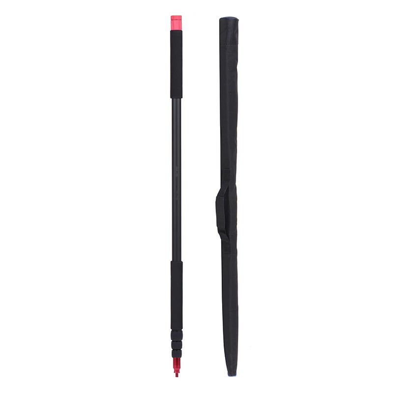 ANDOER Andoer 3.5M Lightweight Aluminum Alloy Mic Boom Pole, 4-Section Retractable with Anti-Slip Foam Handle, 3/8-Inch Thread, Black  - Image 1